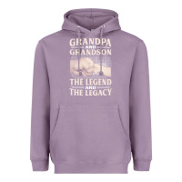 Lavender grandpa and grandson the legend t  shirtgrandpa and grandson the legen Heavyweight Hoodie - linhVisuals