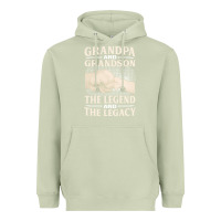 Matcha grandpa and grandson the legend t  shirtgrandpa and grandson the legen Heavyweight Hoodie - linhVisuals