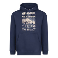Navy grandpa and grandson the legend t  shirtgrandpa and grandson the legen Heavyweight Hoodie - linhVisuals