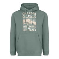Sage grandpa and grandson the legend t  shirtgrandpa and grandson the legen Heavyweight Hoodie - linhVisuals