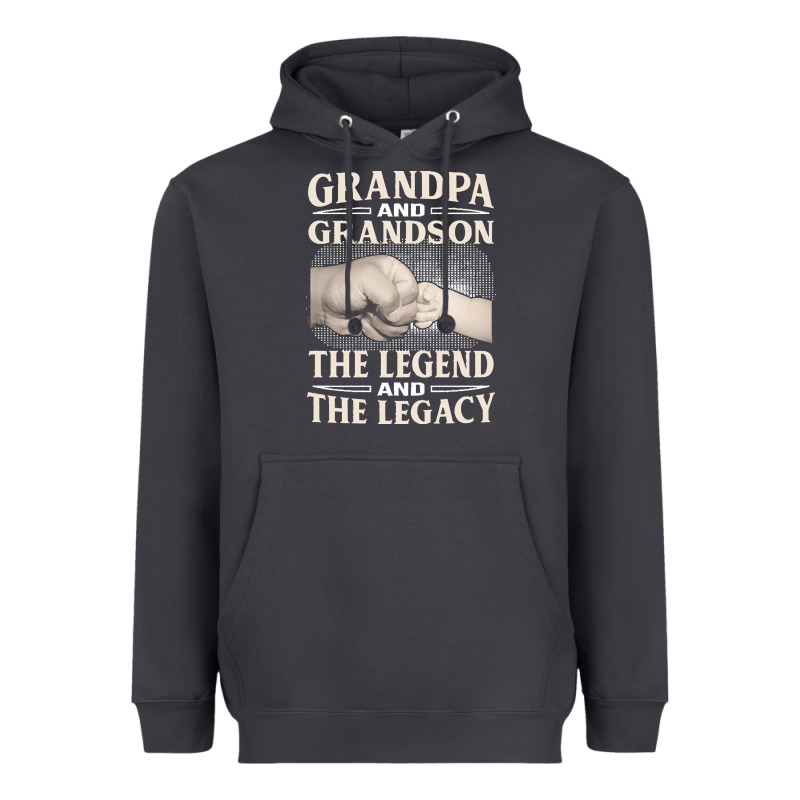 Grandpa And Grandson The Legend T  Shirtgrandpa And Grandson The Legen Heavyweight Hoodie by linhVisuals | Teevron