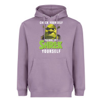 Lavender sh.rek check yourself before you sh.rek yourself t shirt Heavyweight Hoodie - linhVisuals