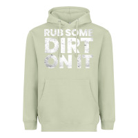 Matcha vintage funny shirts for men, rub some dirt on it long sleeve t shirt Heavyweight Hoodie - linhVisuals