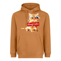 Meerkat hug life kitty cat Heavyweight Hoodie - linhVisuals