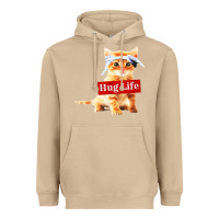 Mushroom hug life kitty cat Heavyweight Hoodie - linhVisuals