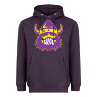 Plum skol nordic viking helmet shirt Heavyweight Hoodie - linhVisuals