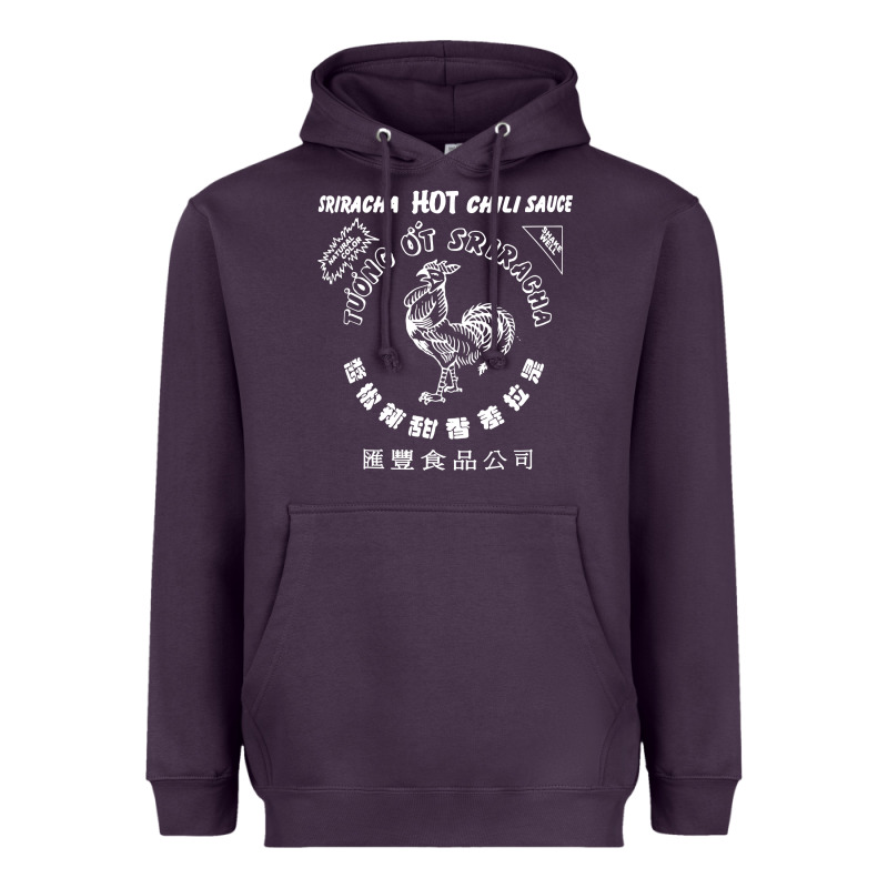 Sriracha Official Hot Chili Sauce Men's Graphic Heavyweight Hoodie by linhVisuals | Teevron