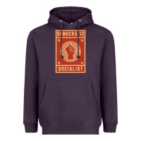 Plum democratic socialist Heavyweight Hoodie - linhVisuals