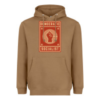 Toasted Coconut democratic socialist Heavyweight Hoodie - linhVisuals