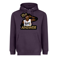 Plum sixers the answer Heavyweight Hoodie - linhVisuals