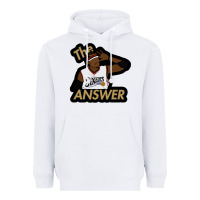 White sixers the answer Heavyweight Hoodie - linhVisuals