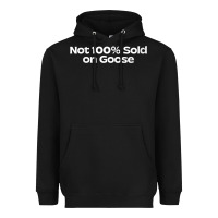 Black womens not 100 sold on goose v neck t shirt Heavyweight Hoodie - linhVisuals