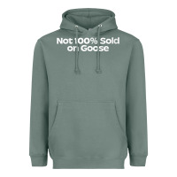 Sage womens not 100 sold on goose v neck t shirt Heavyweight Hoodie - linhVisuals