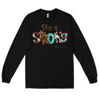 Black She Is Strong Proverbs 31 25 Long Sleeve Tee - FaDigitalArtStudio