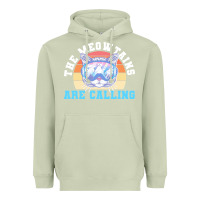Matcha skiing t  shirt ski goggles cat the meowtains are calling skier winter Heavyweight Hoodie - linhVisuals