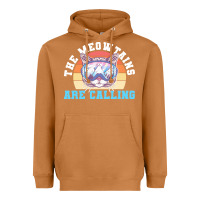Meerkat skiing t  shirt ski goggles cat the meowtains are calling skier winter Heavyweight Hoodie - linhVisuals