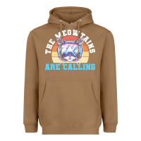 Toasted Coconut skiing t  shirt ski goggles cat the meowtains are calling skier winter Heavyweight Hoodie - linhVisuals