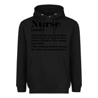 Black nurse Heavyweight Hoodie - linhVisuals