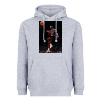 Heather Grey Michael JorDunk Heavyweight Hoodie - linhVisuals