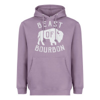 Lavender beast of bourbon drinking whiskey design bison buffalo party t shirt Heavyweight Hoodie - linhVisuals