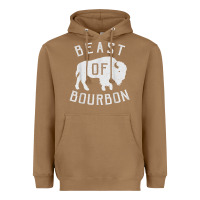 Toasted Coconut beast of bourbon drinking whiskey design bison buffalo party t shirt Heavyweight Hoodie - linhVisuals