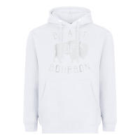 White beast of bourbon drinking whiskey design bison buffalo party t shirt Heavyweight Hoodie - linhVisuals