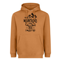 Meerkat the mountains are calling and i must go   black Heavyweight Hoodie - linhVisuals