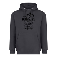 Smoke the mountains are calling and i must go   black Heavyweight Hoodie - linhVisuals