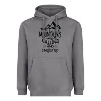 Storm the mountains are calling and i must go   black Heavyweight Hoodie - linhVisuals
