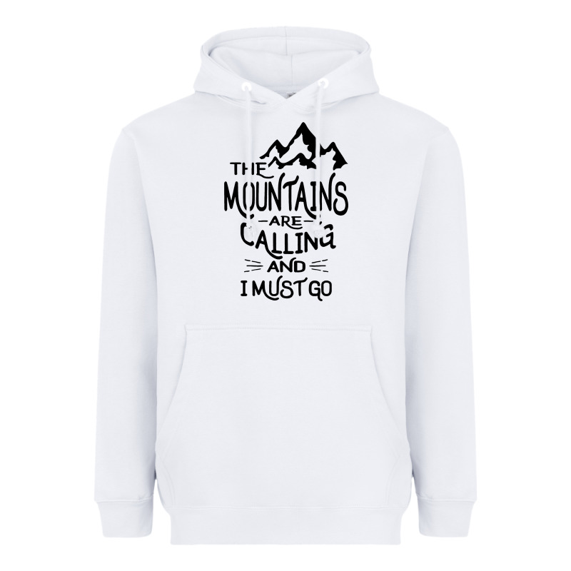 The Mountains Are Calling And I Must Go   Black Heavyweight Hoodie by linhVisuals | Teevron