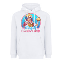 White candy land king of candy land portrait t shirt Heavyweight Hoodie - linhVisuals