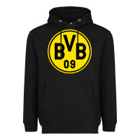 Black borussia Heavyweight Hoodie - linhVisuals