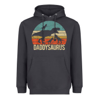 Smoke daddy dinosaur daddysaurus 3 three kids xmas christmas gift t shirt Heavyweight Hoodie - linhVisuals