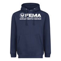 Navy fema evacuation plan Heavyweight Hoodie - linhVisuals
