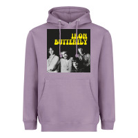 Lavender iron butterfly Heavyweight Hoodie - linhVisuals