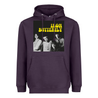 Plum iron butterfly Heavyweight Hoodie - linhVisuals