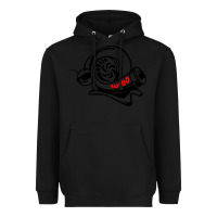 Black Turbo Heavyweight Hoodie - linhVisuals