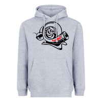 Heather Grey Turbo Heavyweight Hoodie - linhVisuals