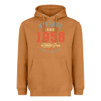 Meerkat Vintage Since 1958 - 64th Birthday Retro Classic Heavyweight Hoodie - linhVisuals