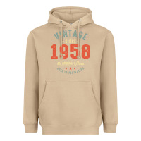 Mushroom Vintage Since 1958 - 64th Birthday Retro Classic Heavyweight Hoodie - linhVisuals