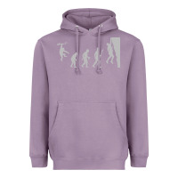 Lavender funny rock climbing evolution Heavyweight Hoodie - linhVisuals