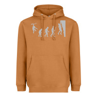 Meerkat funny rock climbing evolution Heavyweight Hoodie - linhVisuals