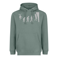 Sage funny rock climbing evolution Heavyweight Hoodie - linhVisuals