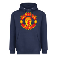 Navy manchester Heavyweight Hoodie - linhVisuals