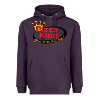 Plum Pizza King Cowboy Heavyweight Hoodie - linhVisuals