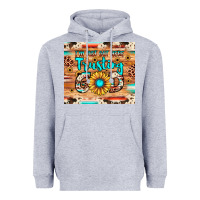 Heather Grey i'm just out here trusting god Heavyweight Hoodie - JahusDesignShop