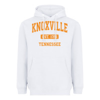 White knoxville tennessee tn vintage athletic sports design pullover hoodie Heavyweight Hoodie - linhVisuals