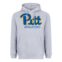 Heather Grey pitt bradford, University of Pittsburgh at Bradford, Heavyweight Hoodie - linhVisuals