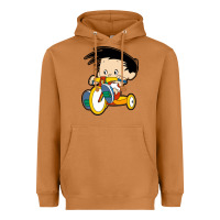 Meerkat bobby on his bike   bobbys world Heavyweight Hoodie - linhVisuals