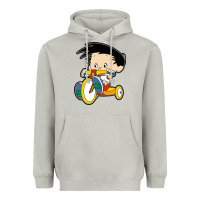 Moon Dust bobby on his bike   bobbys world Heavyweight Hoodie - linhVisuals